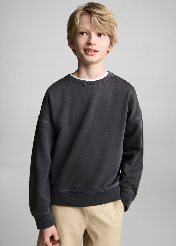 MANGO Grey Good things Sweatshirt